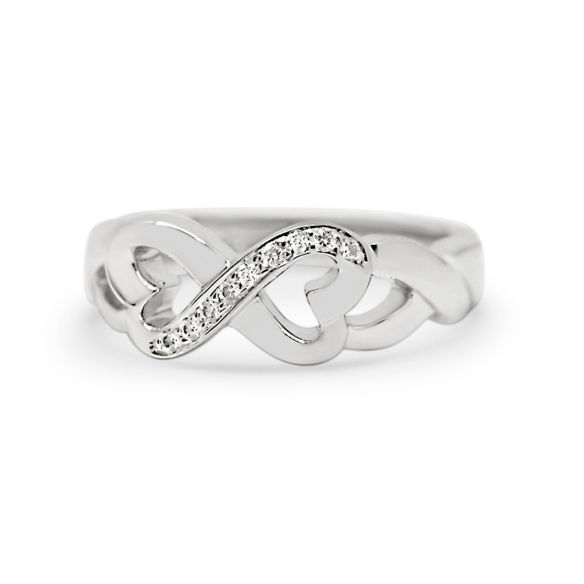 Tiffany Co Paloma Picasso Diamond Double Loving Heart Ring