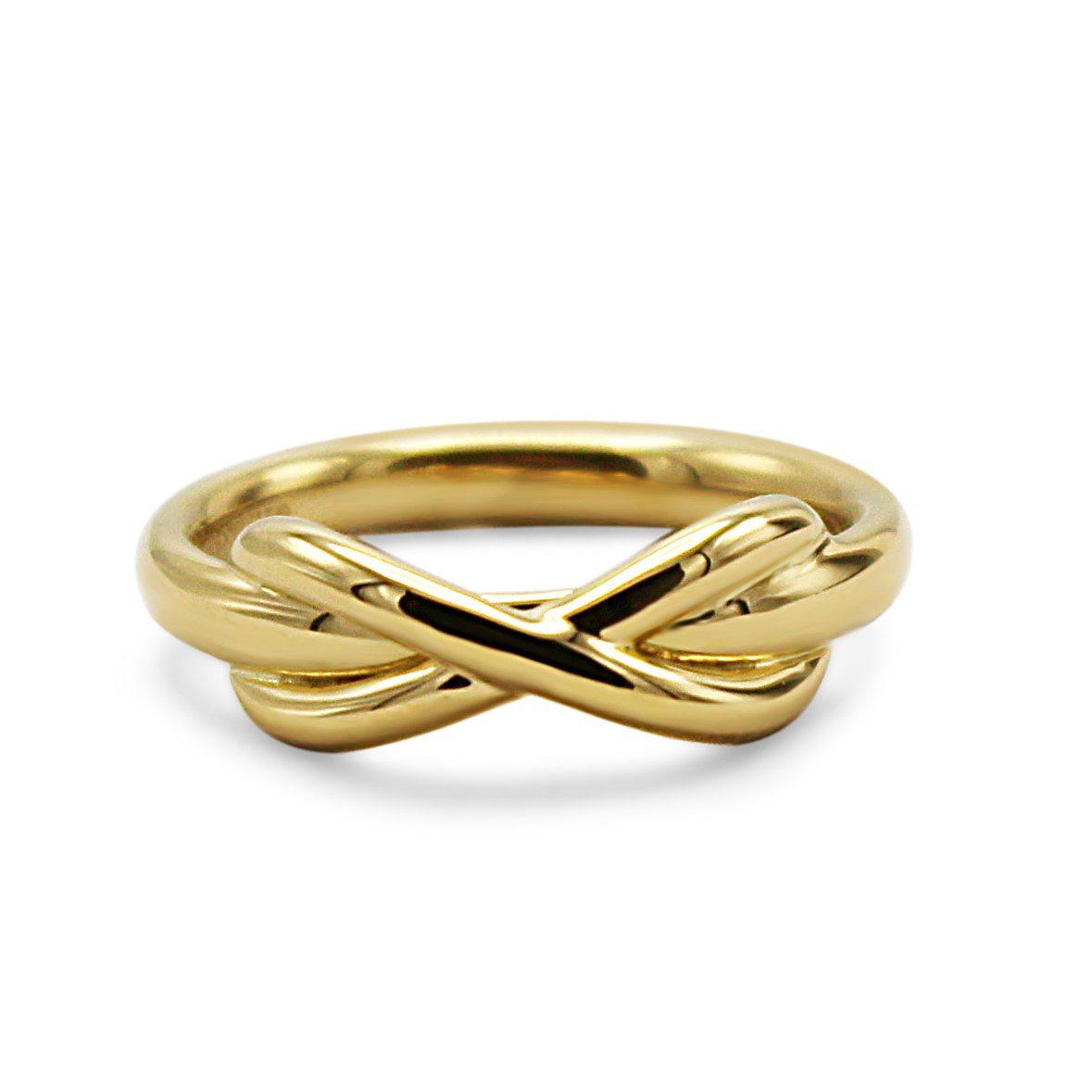 Pre-owned Tiffany & Co. 18ct Yellow Gold Infinity Ring - Shop Now!