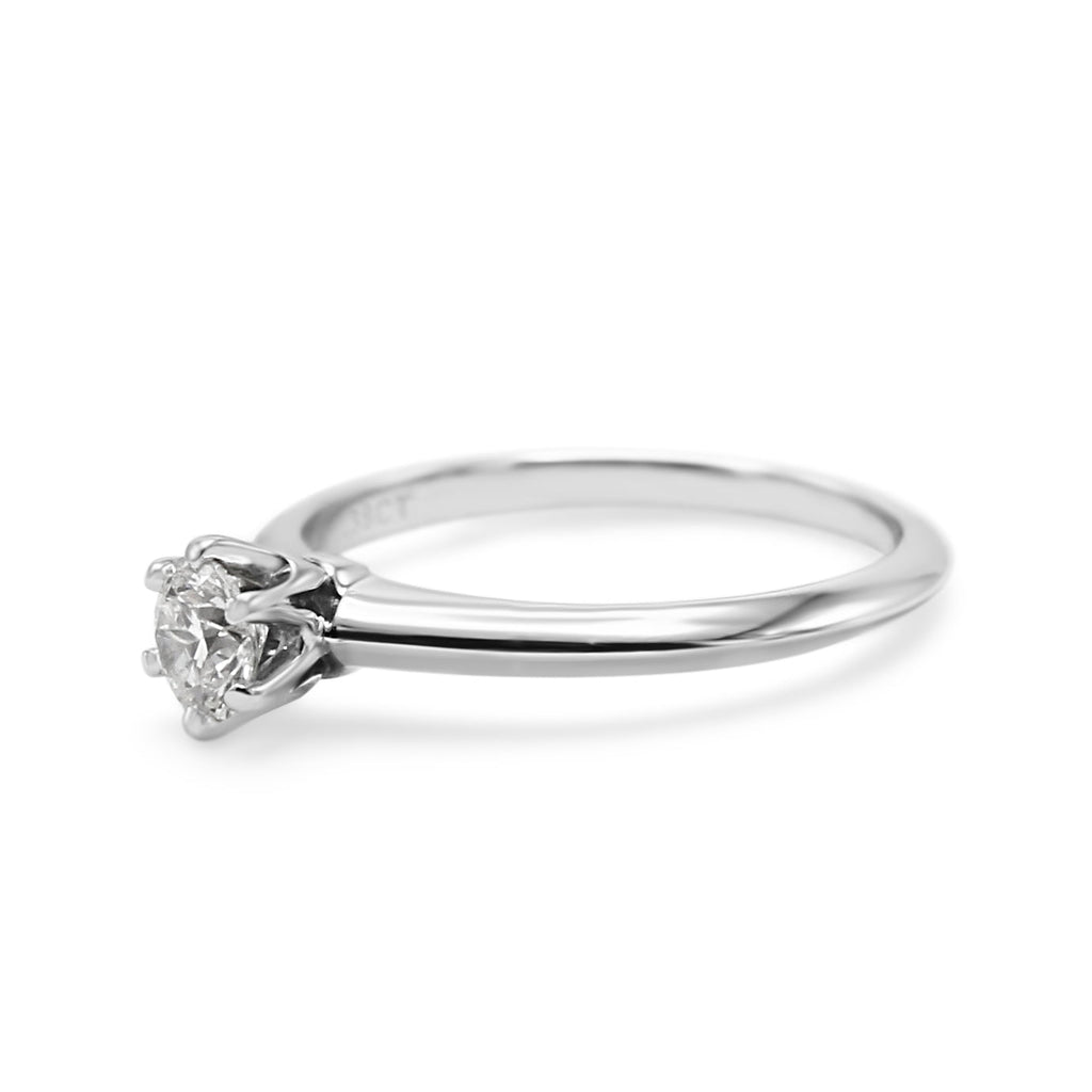 used Tiffany & Co. Certificated 0.38ct Solitaire Diamond Ring