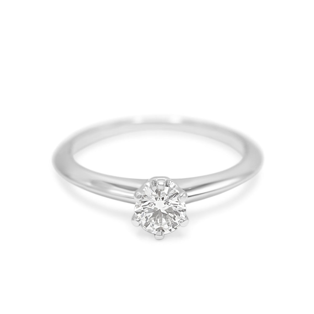 used Tiffany & Co. Certificated 0.38ct Solitaire Diamond Ring