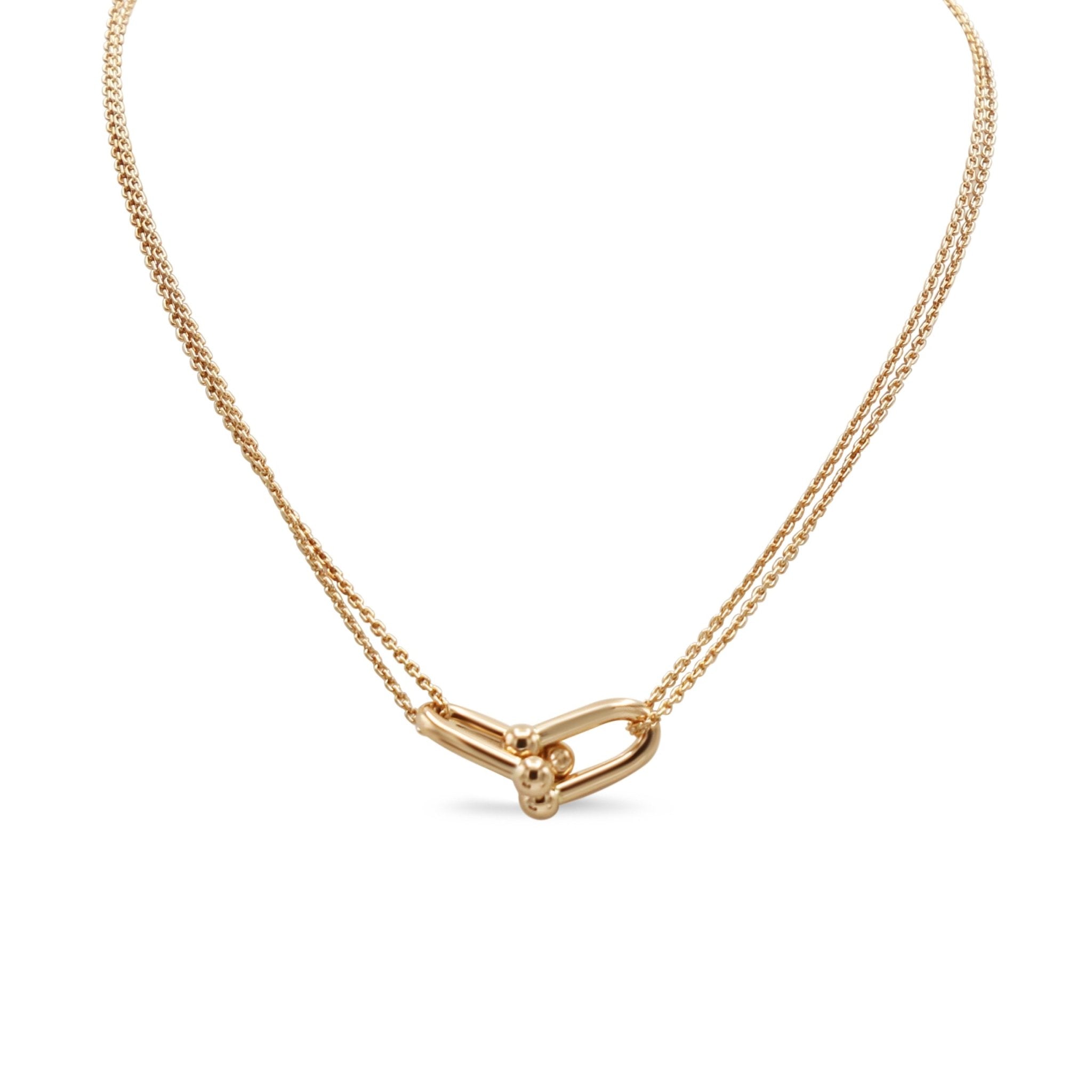 Tiffany & Co City HardWear Link Pendant on 18