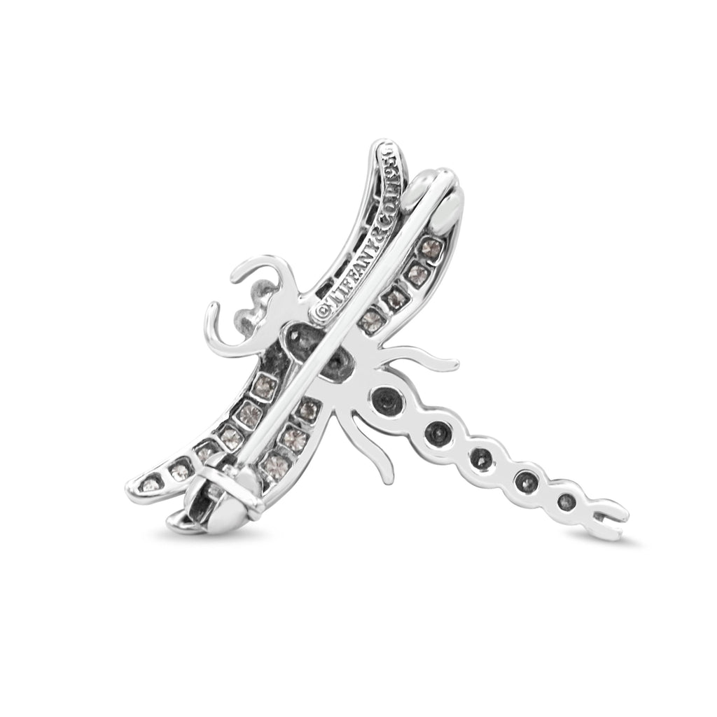 used Tiffany & Co. Enchanted Dragonfly Diamond Brooch - Platinum