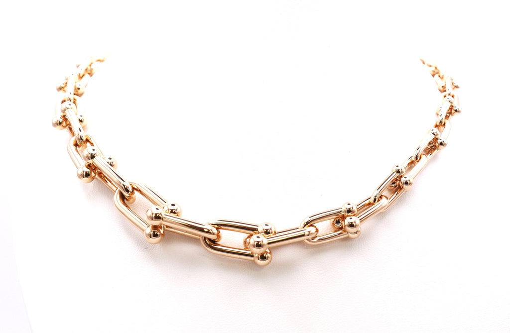 used Tiffany & Co Graduated Hardware Link 18" Necklace