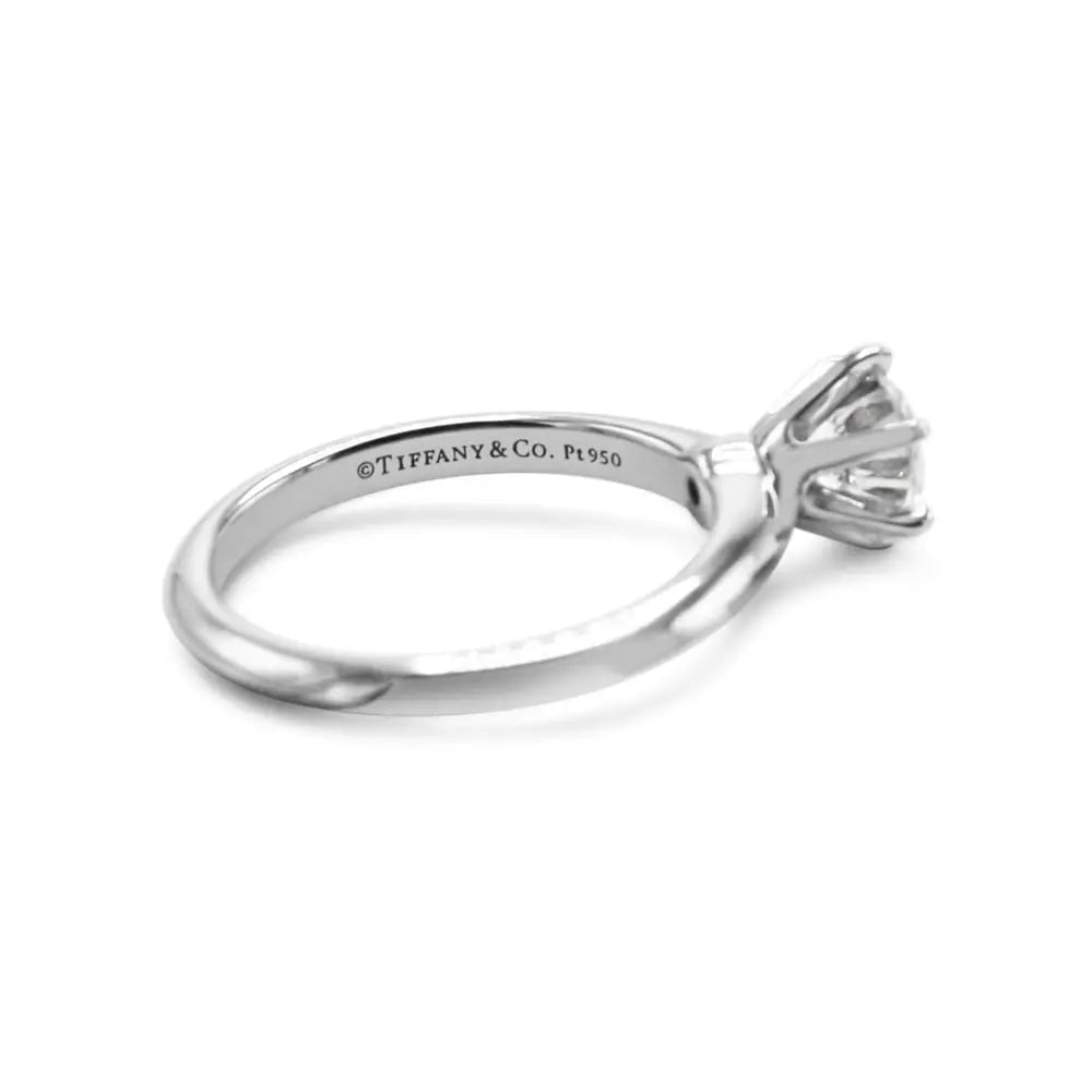 used Tiffany & Co. Platinum Solitaire 0.90ct Diamond Ring