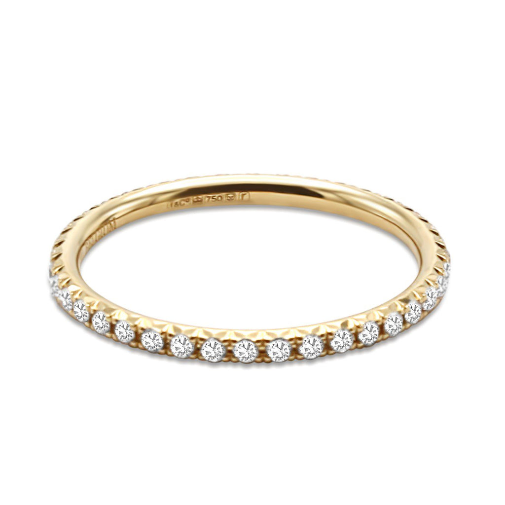 used Tiffany & Co. Soleste Full Eternity Ring in 18ct Gold with Diamonds
