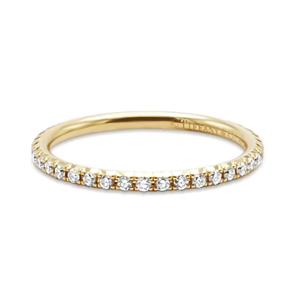used Tiffany & Co. Soleste Full Eternity Ring in 18ct Gold with Diamonds