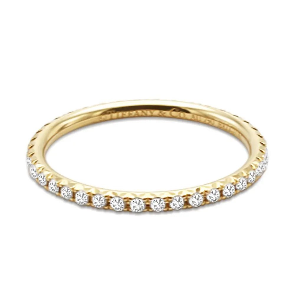 used Tiffany & Co. Soleste Full Eternity Ring in 18ct Gold with Diamonds