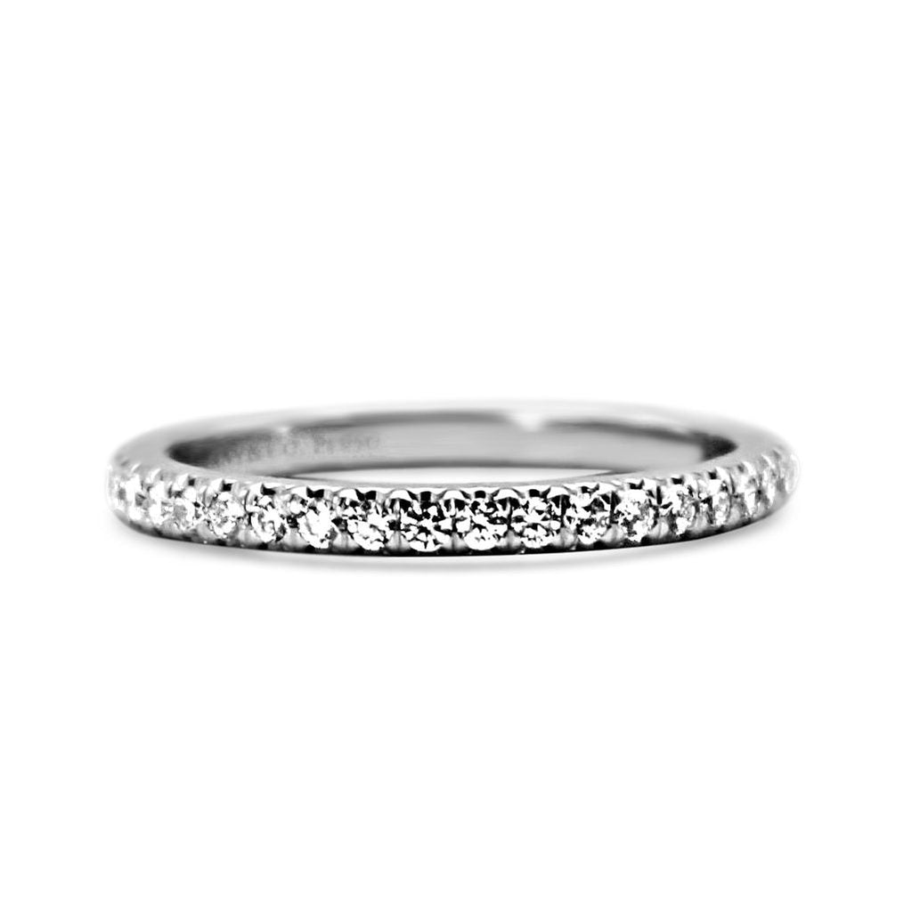 used Tiffany & Co. Soleste Half Eternity Platinum Ring With Diamonds