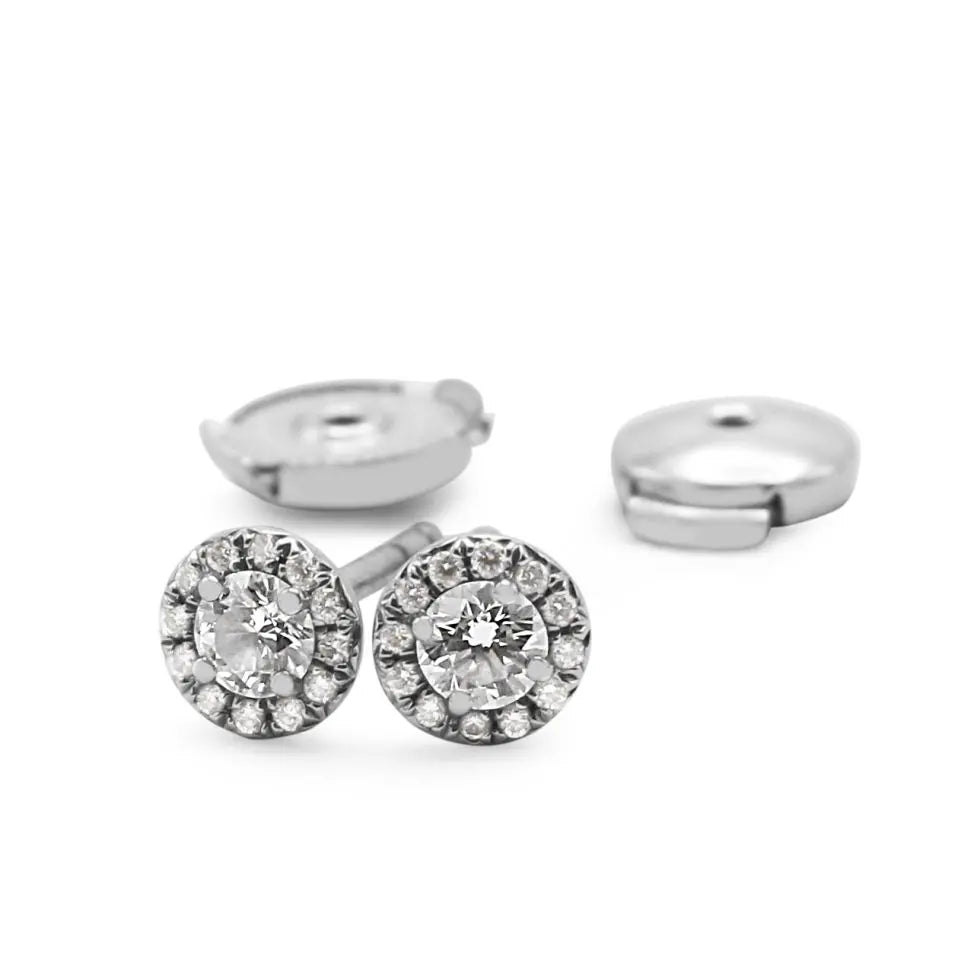 used Tiffany & Co. Soleste Platinum Diamond Earrings