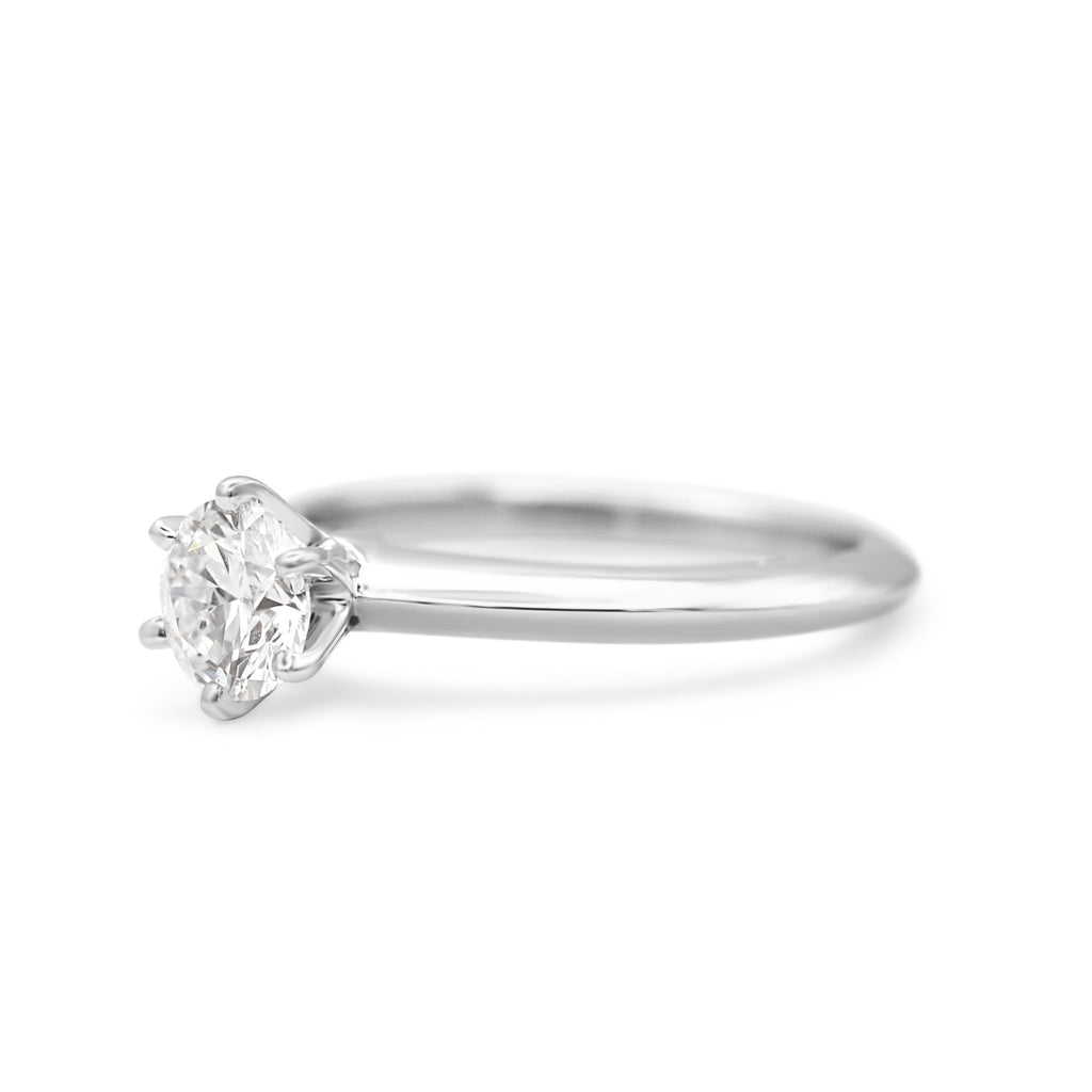 used Tiffany & Co. Solitaire 0.78ct Diamond Ring - Platinum