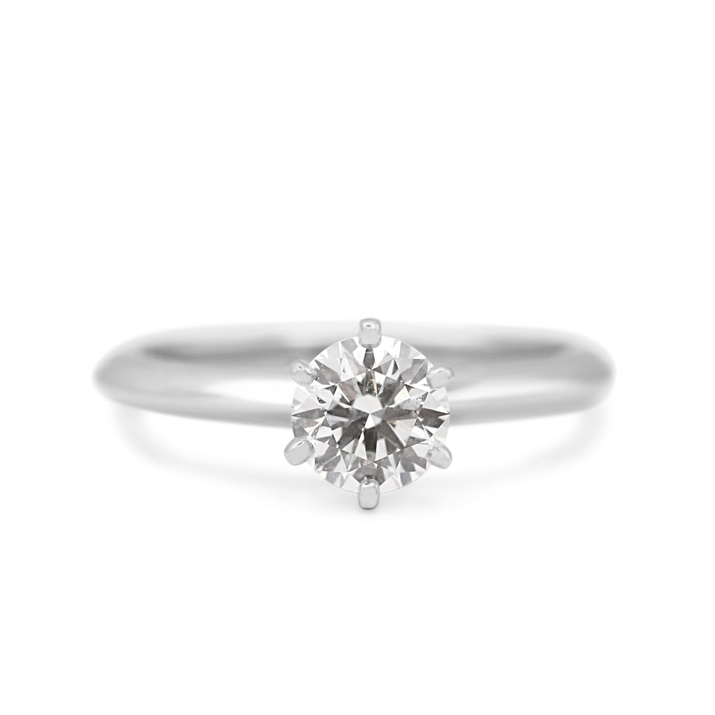 used Tiffany & Co. Solitaire 0.78ct Diamond Ring - Platinum