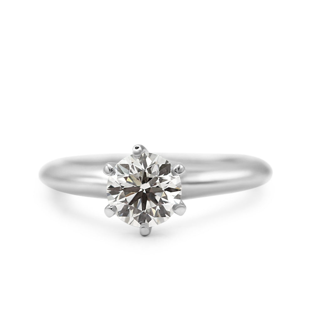 used Tiffany & Co. Solitaire 0.80ct Diamond Ring - Platinum