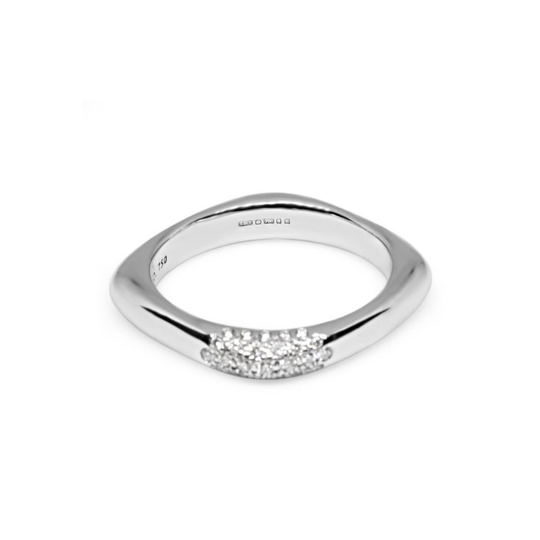 used Tiffany & Co. Square Pave Set Diamond Ring