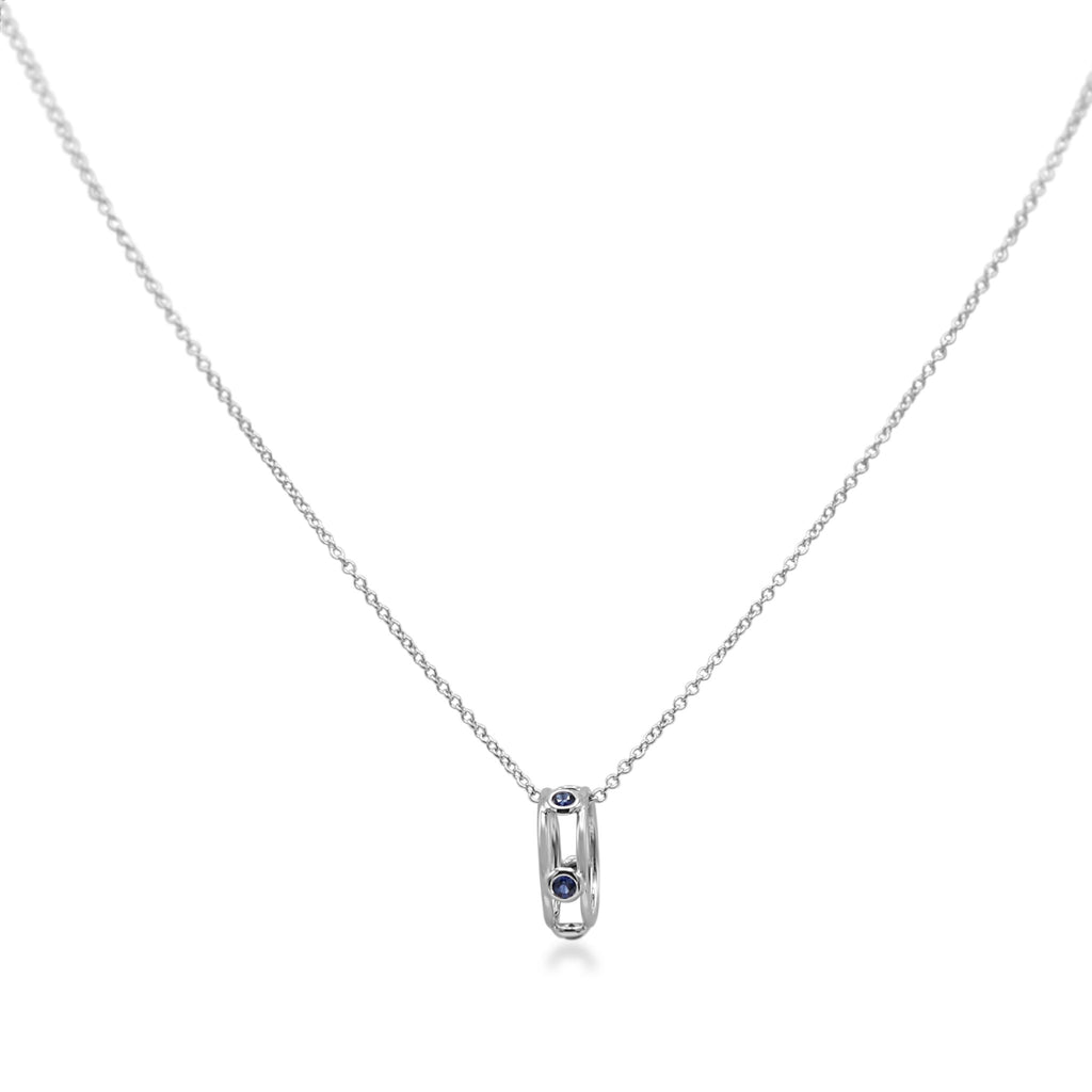 used Tiffany Colour By The Yard 18ct Sapphire Pendant On Chain