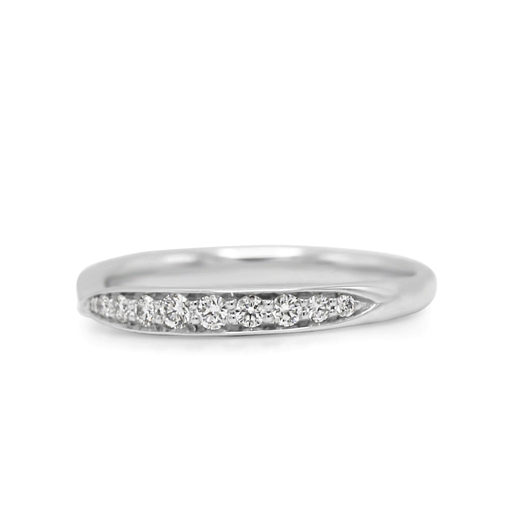 used Tiffany Harmony Band Ring With Diamonds - Platinum