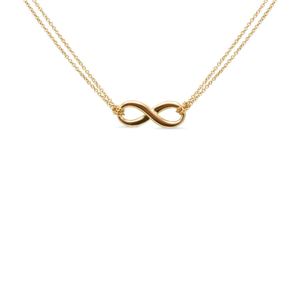used Tiffany Infinity Pendant On 16" Necklace - 18ct Rose Gold