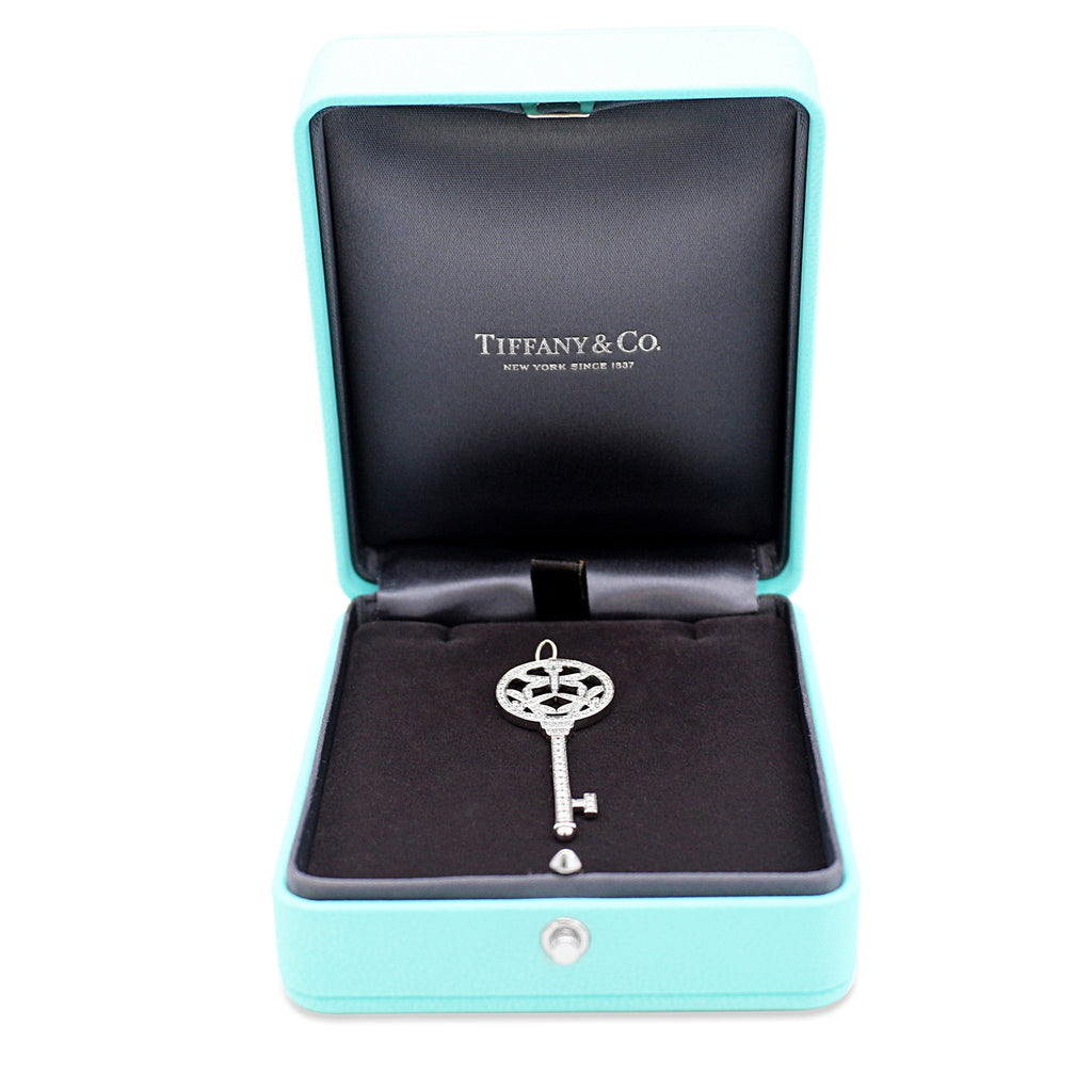 used Tiffany Large Diamond Dragonfly Key Pendant