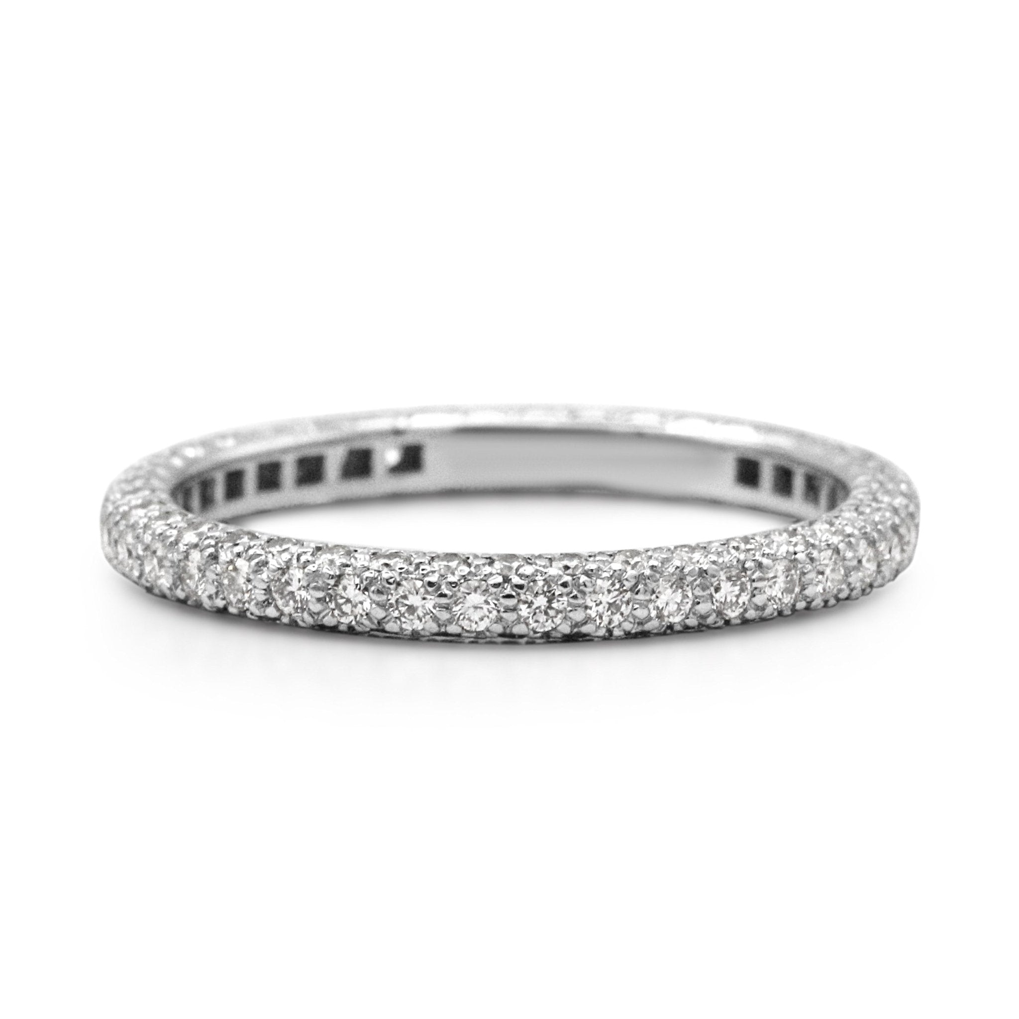Pre-Owned Tiffany Pave Diamond Etoile Eternity Band Ring I S&R