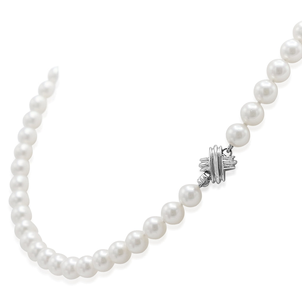 used Tiffany Signature X 7mm Cultured Pearl Necklace