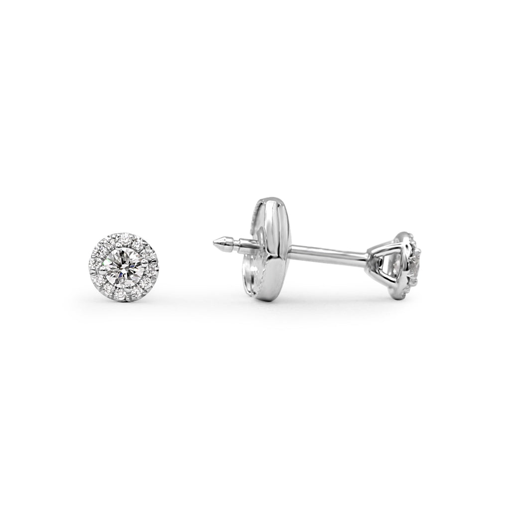 used Tiffany Soleste Brilliant Cut Diamond Earrings - Platinum