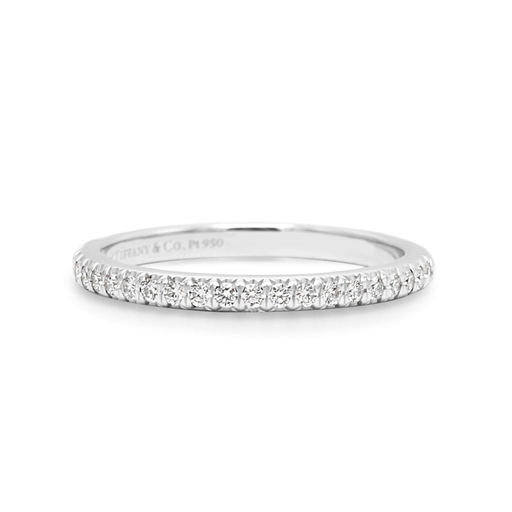 used Tiffany Soleste Half Eternity Ring With Diamonds - Platinum