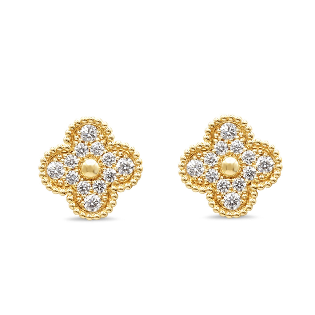 used Van Cleef & Arpels Vintage Alhambra Earrings - 18ct Yellow Gold